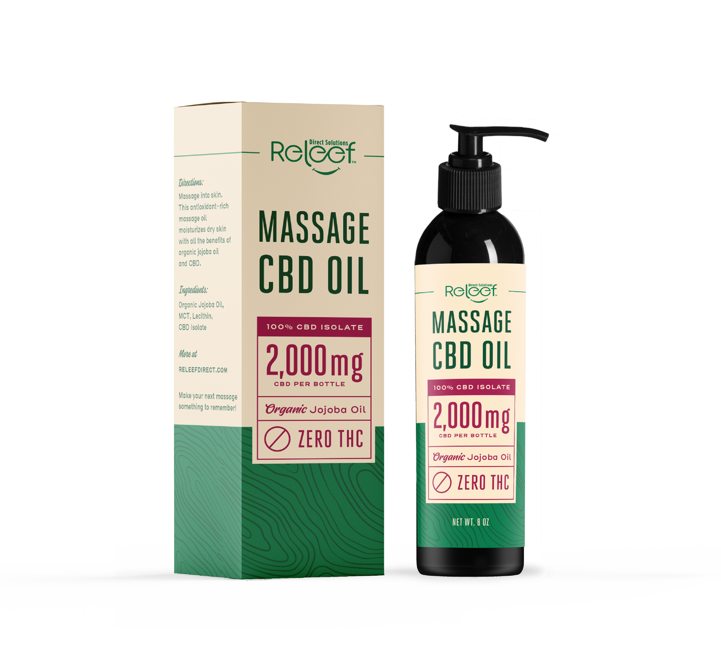 CBD Massage Oil | 2000mg CBD Isolate